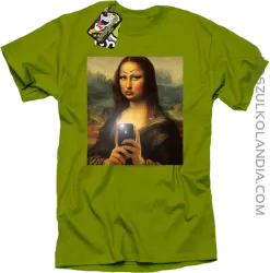 Mona Smart Pear Lisa - Koszulka męska kiwi