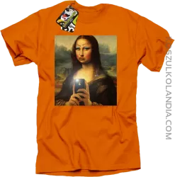 Mona Smart Pear Lisa - Koszulka męska pomarańcz