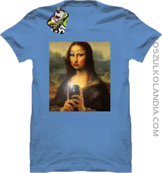 Mona Smart Pear Lisa - Koszulka męska błękit