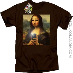 Mona Smart Pear Lisa - Koszulka męska brąz