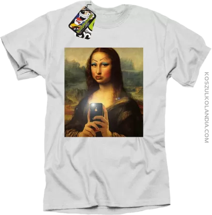 Mona Smart Pear Lisa - Koszulka męska biała