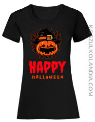 Happy Halloween Dynia - koszulka damska  4