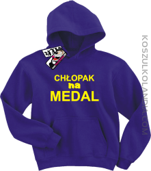 Chłopak na medal - bluza dziecięca - fioletowy