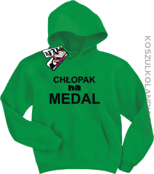 Chłopak na medal - bluza dziecięca - zielony