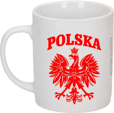 Polska - Kubek ceramiczny biały