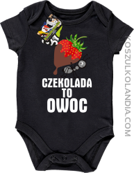 Czekolada to owoc -  Body dziecięce  czarne 