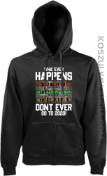 Whatever happens dont ever go to 2020 Back to the Future - bluza męska z kapturem 4