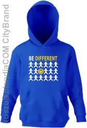 BE DIFFERENT - Bluza dziecięca z kapturem niebieska 