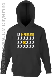 BE DIFFERENT - Bluza dziecięca z kapturem czarna 