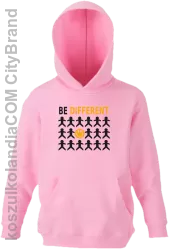 BE DIFFERENT - Bluza dziecięca z kapturem jasny róż 