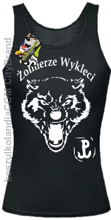 ŻOŁNIERZE WYKLĘCI WOLF-Top damski czarny