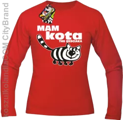 Mam kota the beściaka -  Longsleeve męski czerwony