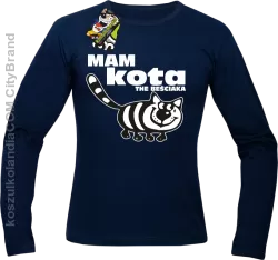 Mam kota the beściaka -  Longsleeve męski granatowy