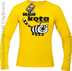 Mam kota the beściaka -  Longsleeve męski żółty 