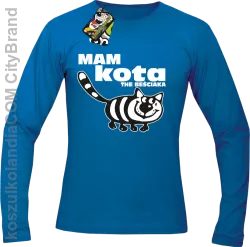 Mam kota the beściaka -  Longsleeve męski niebieski 