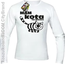 Mam kota the beściaka -  Longsleeve męski biały 