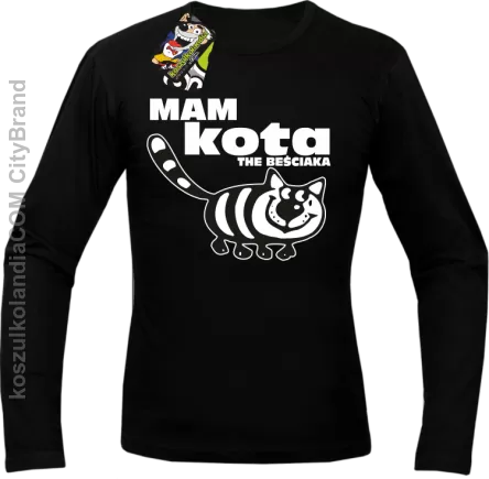 Mam kota the beściaka -  Longsleeve męski czarny 