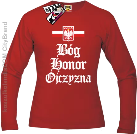 BÓG HONOR OJCZYZNA Święto Niepodległości - longsleeve męski Nr KODIA00097lg