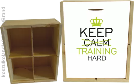 Keep Calm and TRAINING HARD - skrzyneczka ozdobna