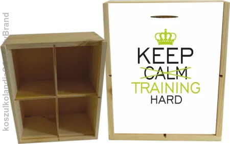 Keep Calm and TRAINING HARD - skrzyneczka ozdobna 