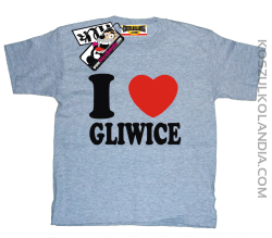 I love Gliwice - super koszulka dziecięca - melanżowy