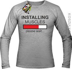 Installing muscles please wait... - Longsleeve męski melanż
