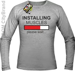 Installing muscles please wait... - Longsleeve męski melanż