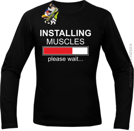 Installing muscles please wait... - Longsleeve męski