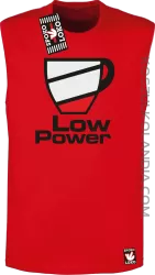 LOW POWER - Bezrękawnik męski czerwony 