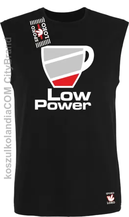 LOW POWER - Bezrękawnik męski czarny 