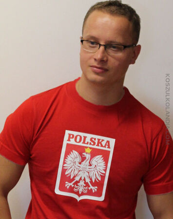 ORZEŁEK Polski W HERBIE - koszulka męska z nadrukiem