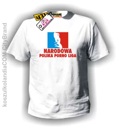 NARODOWA POLSKA PORNO LIGA- koszulka męska Nr KODIA00007