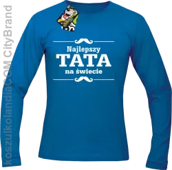 Najlepszy TATA na świecie -  Longsleeve męski niebieski