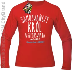 Samozwańczy Król Wszechświata - Longsleeve męski czerwony 