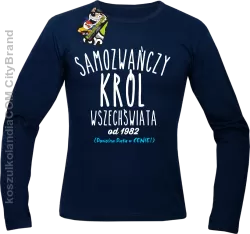 Samozwańczy Król Wszechświata - Longsleeve męski granat