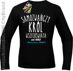 Samozwańczy Król Wszechświata - Longsleeve męski czarny 
