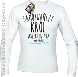 Samozwańczy Król Wszechświata - Longsleeve męski biały