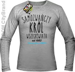 Samozwańczy Król Wszechświata - Longsleeve męski melanż 