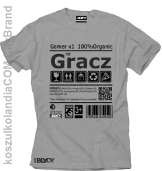 Gracz GAMER - Koszulka męska MELANŻ 