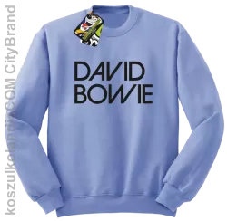 DAVID BOWIE - bluza STANDARD męska - Błękitny