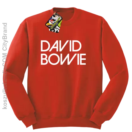 DAVID BOWIE - bluza STANDARD męska - Czerwony