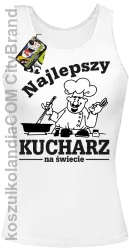 Mamma Mia Najlepszy kucharz na świecie - Top damski biały 