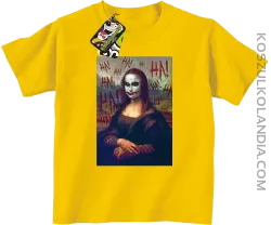 Mona Lisa Hello Jocker - koszulka dziecięca żółta 