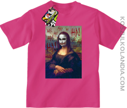 Mona Lisa Hello Jocker - koszulka dziecięca fuchsia 