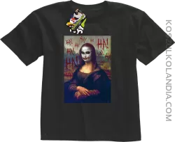 Mona Lisa Hello Jocker - koszulka dziecięca czarna 