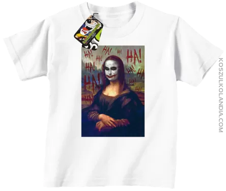 Mona Lisa Hello Jocker - koszulka dziecięca biała 