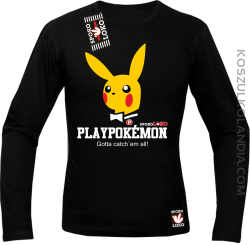 Play Pokemon - Longsleeve męski czarny 