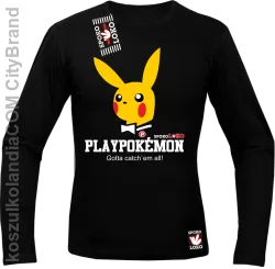 Play Pokemon - Longsleeve męski czarny 