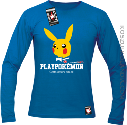 Play Pokemon - Longsleeve męski niebieski