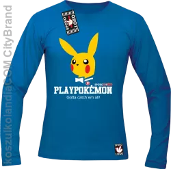 Play Pokemon - Longsleeve męski niebieski